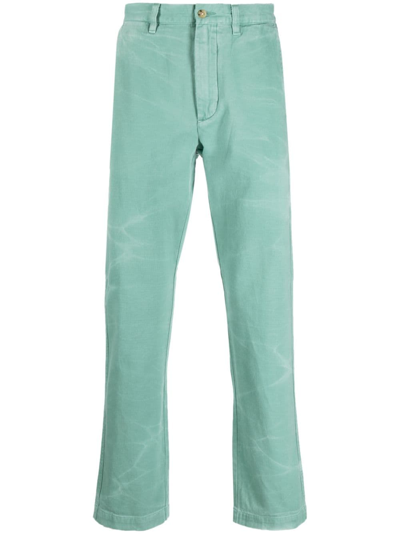 Polo Ralph Lauren Logo-patch Chino Trousers In 003 Faded Mint