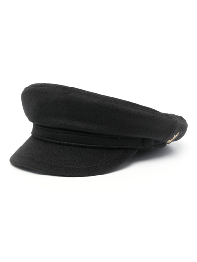 Borsalino Logo-patch Sailor Cap In Black