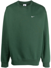 Nike Solo Swoosh Oversize Crewneck Sweatshirt In Green