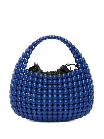 Jw Anderson Bubble Basket Top-handle Bag In Blue