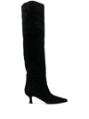 3juin Bea Suede Black High Boots In Black