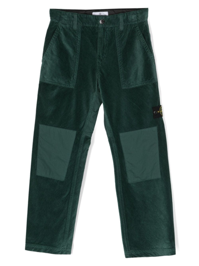 Stone Island Junior Kids' Pants In Green