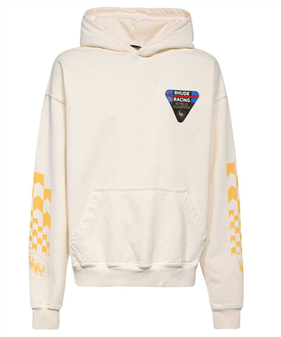 Rhude Off-white Printed Hoodie