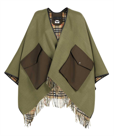 Burberry Poncho In Green