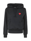 Comme Des Garçons Play Ladies Sweatshirt Knit In Black