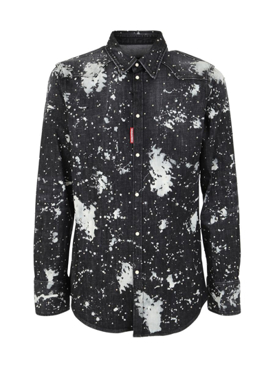 Dsquared2 Western Shirt In Black