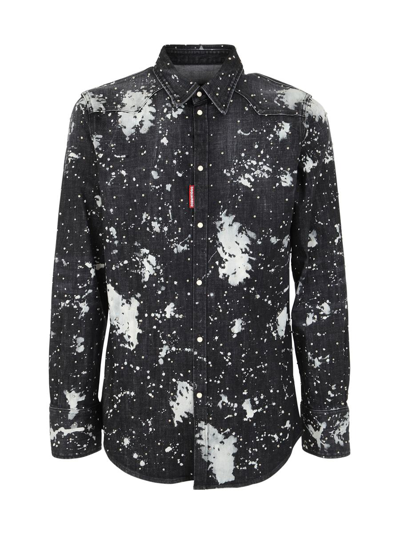 Dsquared2 Classic Western Shirt In Black