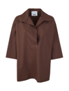 Erika Cavallini Zoe Shirt In Brown
