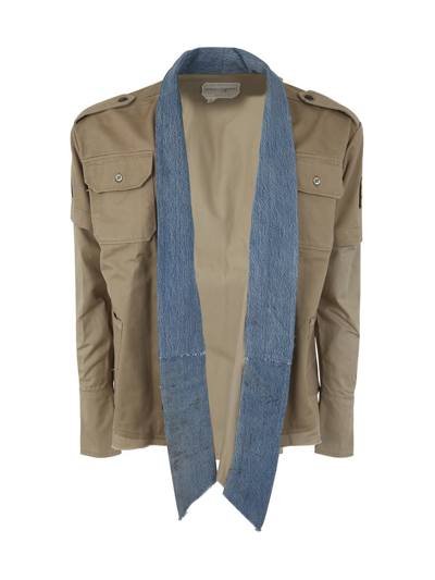 Greg Lauren Khaki Uniform Gl1 Jacket In Brown