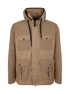 Herno Delon Urban Safari Field Jacket In Brown