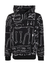 Honey Fucking Dijon Unisex Basquiat Fantastic Hoodie Knit In Black