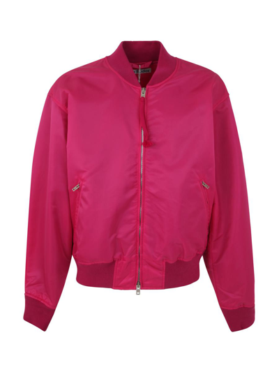 Honey Fucking Dijon Unisex Acne X Hfd Bomber Woven In Pink