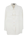 Joseph Welbeck Jacket Textured Twill In White