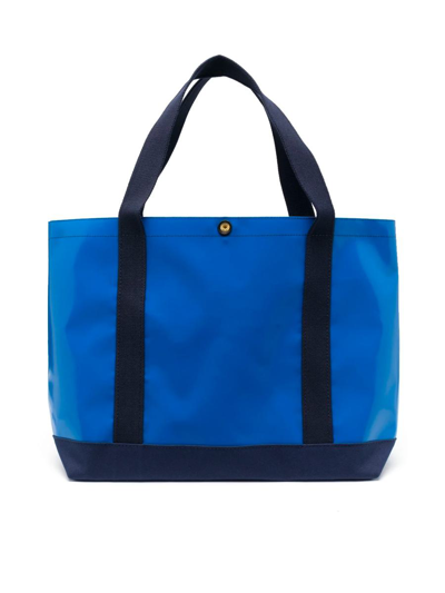 Junya Watanabe Graphic-print Tote Bag In Blue