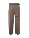 LEMAIRE LEMAIRE BELTED EASY PANTS CLOTHING