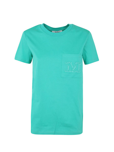 Max Mara Valid Side Pocket T-shirt Clothing In Green