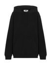 Msgm Logo-trimmed Hoodie In Black