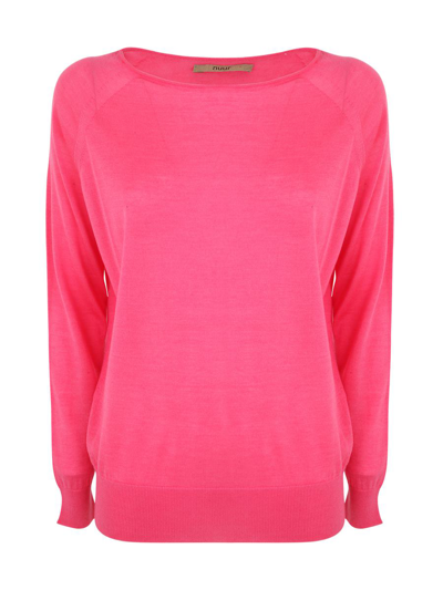 Nuur Wide Neckline Pullover In Rosado