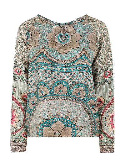 Pierre-louis Mascia Aloe Long Sleeve Shirt In Multicolour