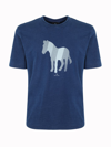 Ps By Paul Smith Mens Ss Tshirt Zebra In Blue
