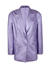 Rotate Birger Christensen Rotate Embossed Blazer In Pink &amp; Purple