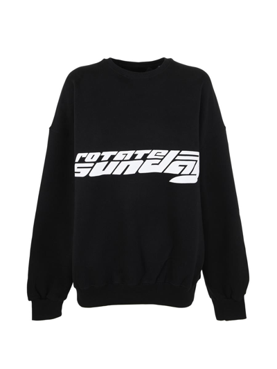 Rotate Birger Christensen Logo Crewneck In Black