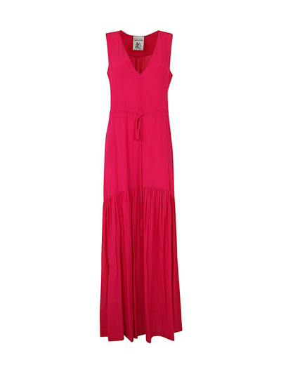 Semicouture "fred Perry" Twin Tipped Fred Perry Shirt In Pink &amp; Purple