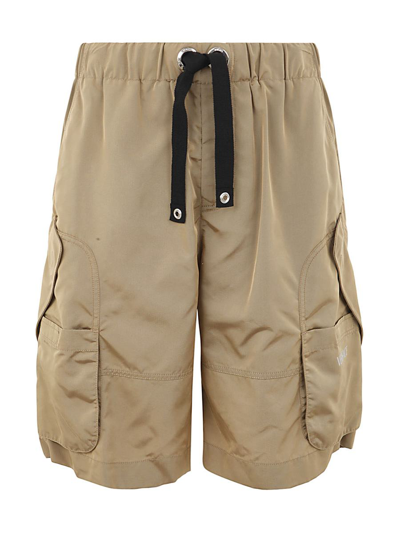 Versace Relaxed Cargo Shorts In Brown