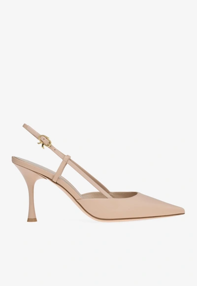 Gianvito Rossi Ascent 85 Slingback Pumps In Pink