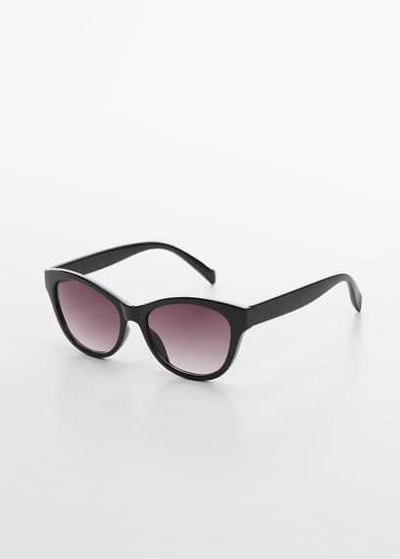 Mango Acetate Frame Sunglasses Black
