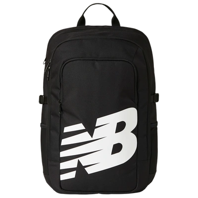 New Balance Logo Backpack In Black/black