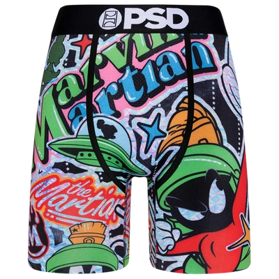 Psd Mens  Graphic Briefs In Green/black/red