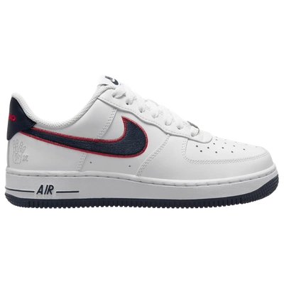 Nike air force top 1 low white/obsidian/university red