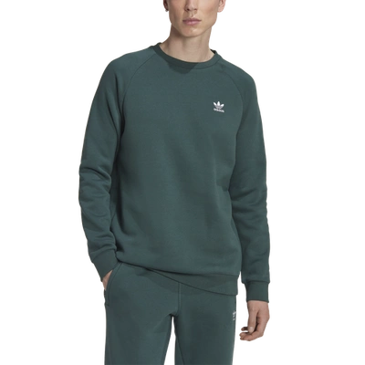 Adidas Originals Mens Adidas Adicolor Essentials Trefoil Crew In Mineral Green