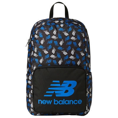 New Balance Kids Printed Backpack In Black/black