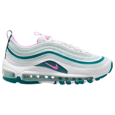 Nike Kids' Girls  Air Max 97 In White/teal/pink