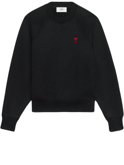 Ami Alexandre Mattiussi Ami De Coeur Sweatshirt In Black