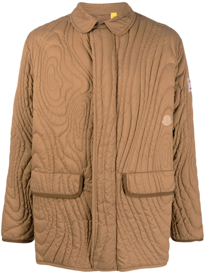 Moncler Genius Moncler X Salehe Bembury Harter-heighway Quilted Jacket In Brown