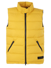 Aspesi Piuma Slim Re Gilet In Yellow &amp; Orange
