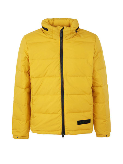 Aspesi Pocoelastic Bomber Jacket Clothing In Yellow &amp; Orange