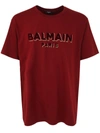 BALMAIN BALMAIN  BULKY FIT FLOCK AND FOIL T-SHIRT CLOTHING