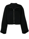 Filippa K Wool-cashmere Zip-up Jacket In Black