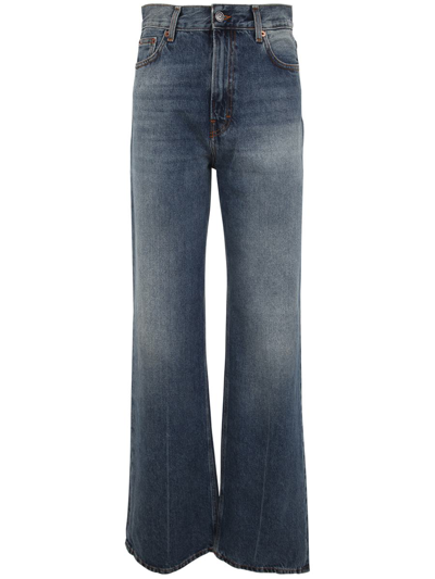 Haikure Korea Straight Jeans In Blue