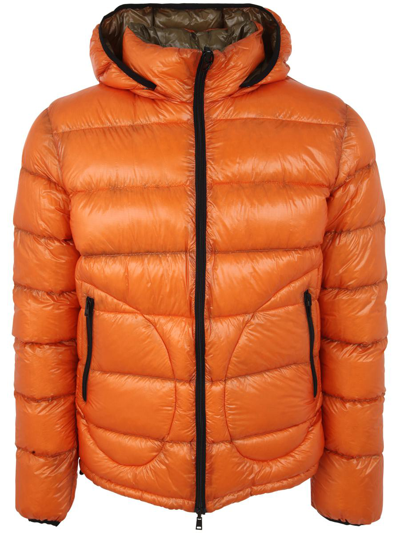 Herno 7 Den Packable Bomber Clothing In Yellow &amp; Orange
