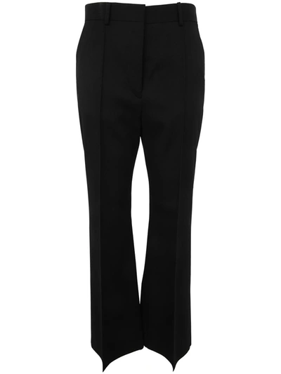 Lanvin Tuxedo Cigarette Trousers In Black