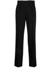 Maison Margiela 2022  High-waisted Wool Trousers In Black