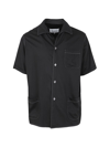 Maison Margiela Short Sleeved Shirt In Black