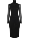 MAX MARA MAX MARA NATALIA TURTLE NECK MIDI DRESS CLOTHING