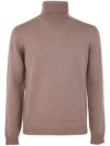 Nuur Long Sleeve Turtle Neck Sweater In Pink &amp; Purple