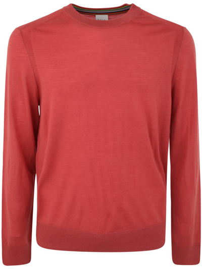 Paul Smith Mens Sweater Crew Neck In Red